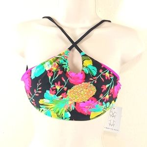 BODY GLOVE  Bikini Top SMALL PETITE Swim Vacation Multi-color PADDED New Summer